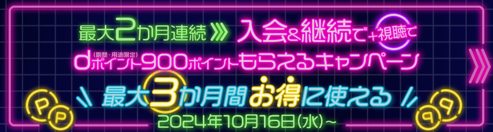 入会&継続でdポイントがもらえるキャンペーン