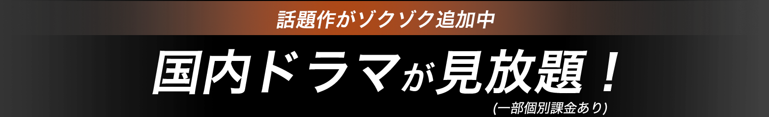 話題作がゾクゾク追加中 国内ドラマが見放題!Leminoプレミアム 月額1540円(税込)