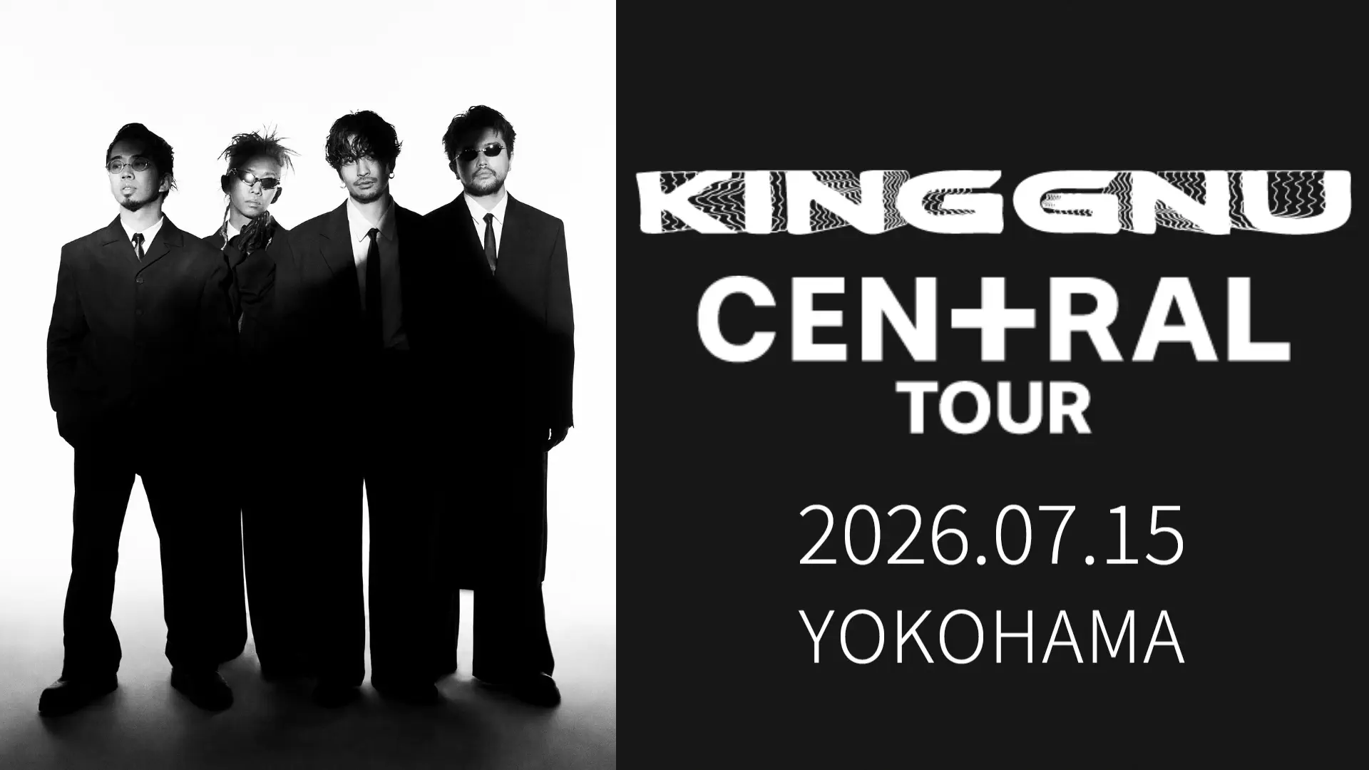 King Gnu CEN＋RAL Tour 2026